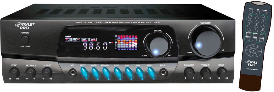 Pyle PT260A 200 Watts Digital AM/FM Stereo Receiver 